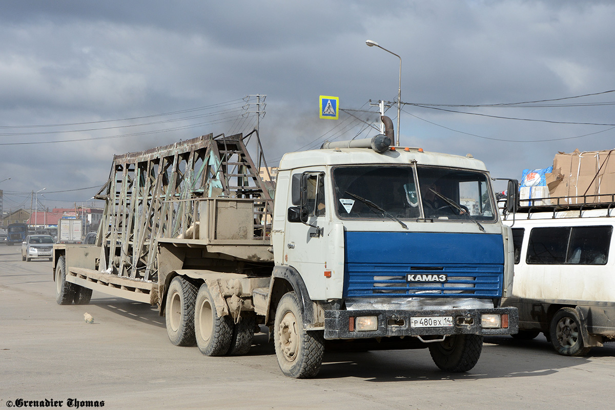 Саха (Якутия), № Р 480 ВХ 14 — КамАЗ-54115 (общая модель)