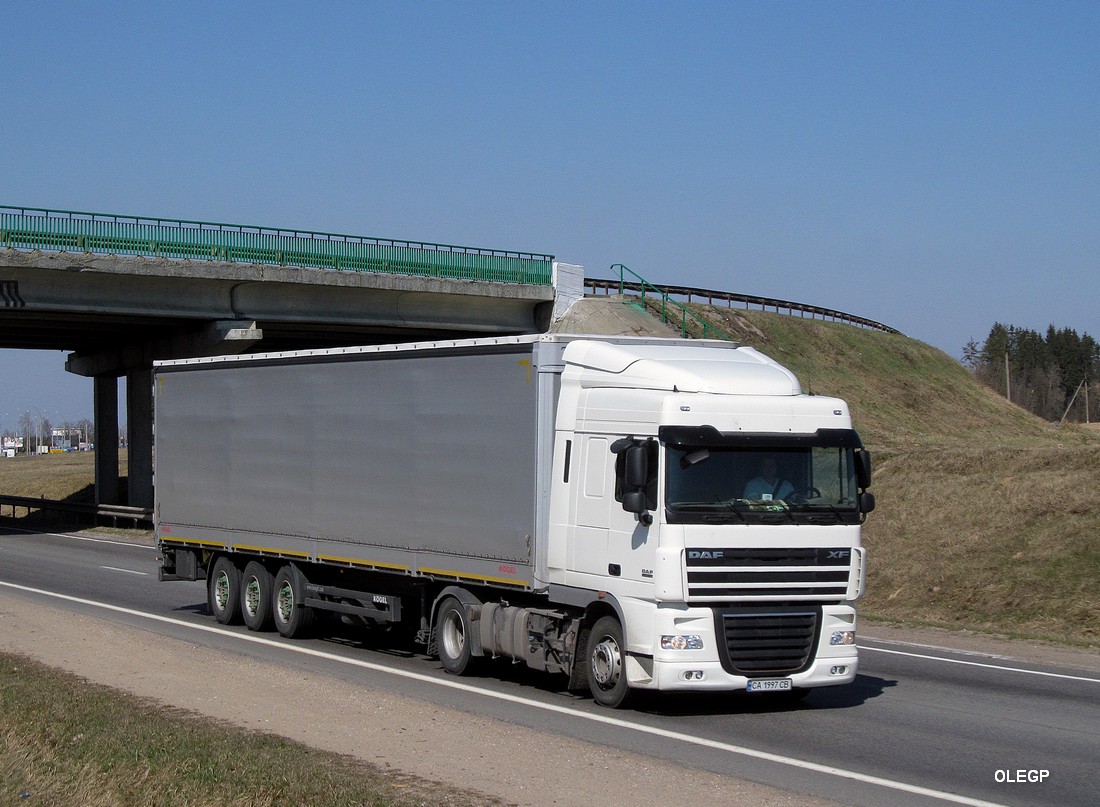 Черкасская область, № CA 1997 CB — DAF XF105 FT