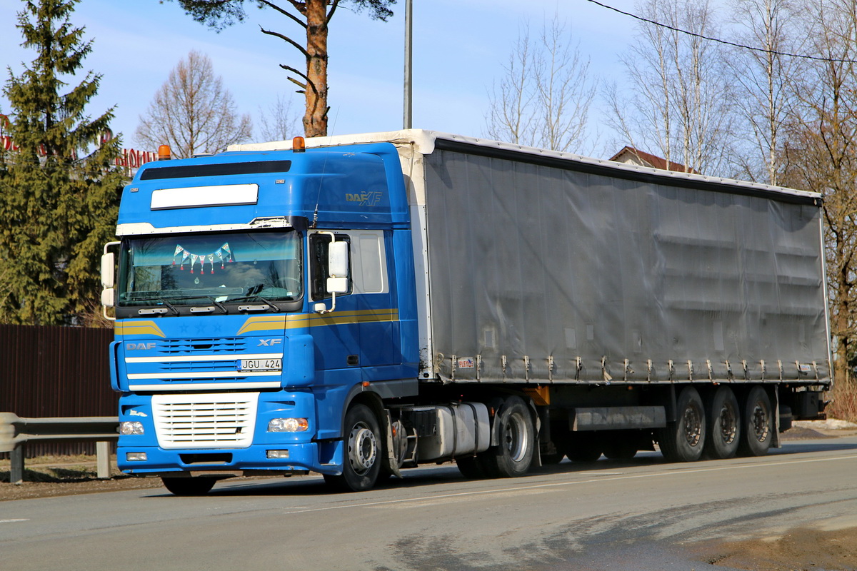 Литва, № JGU 424 — DAF XF95 FT