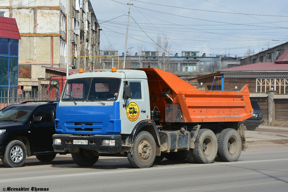 Саха (Якутия), № В 091 ВА 14 — КамАЗ-55111-02 [55111C]