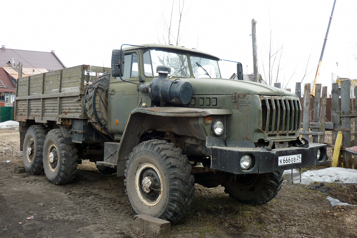 Архангельская область, № К 666 ЕВ 29 — Урал-4320-30