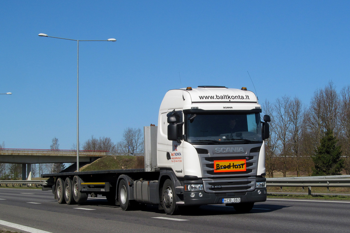 Литва, № KCB 063 — Scania ('2013) G410