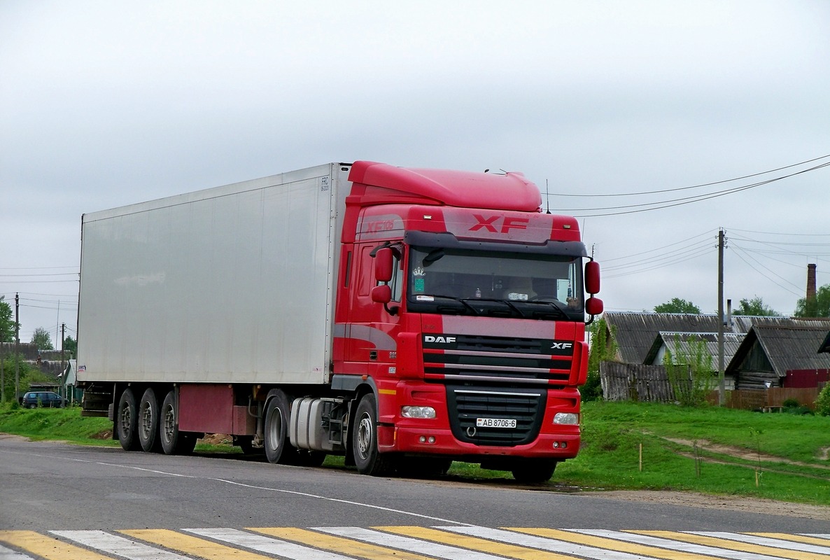 Могилёвская область, № АВ 8706-6 — DAF XF105 FT