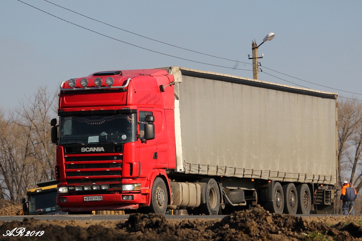 Волгоградская область, № М 340 ТР 34 — Scania ('1996) R124L