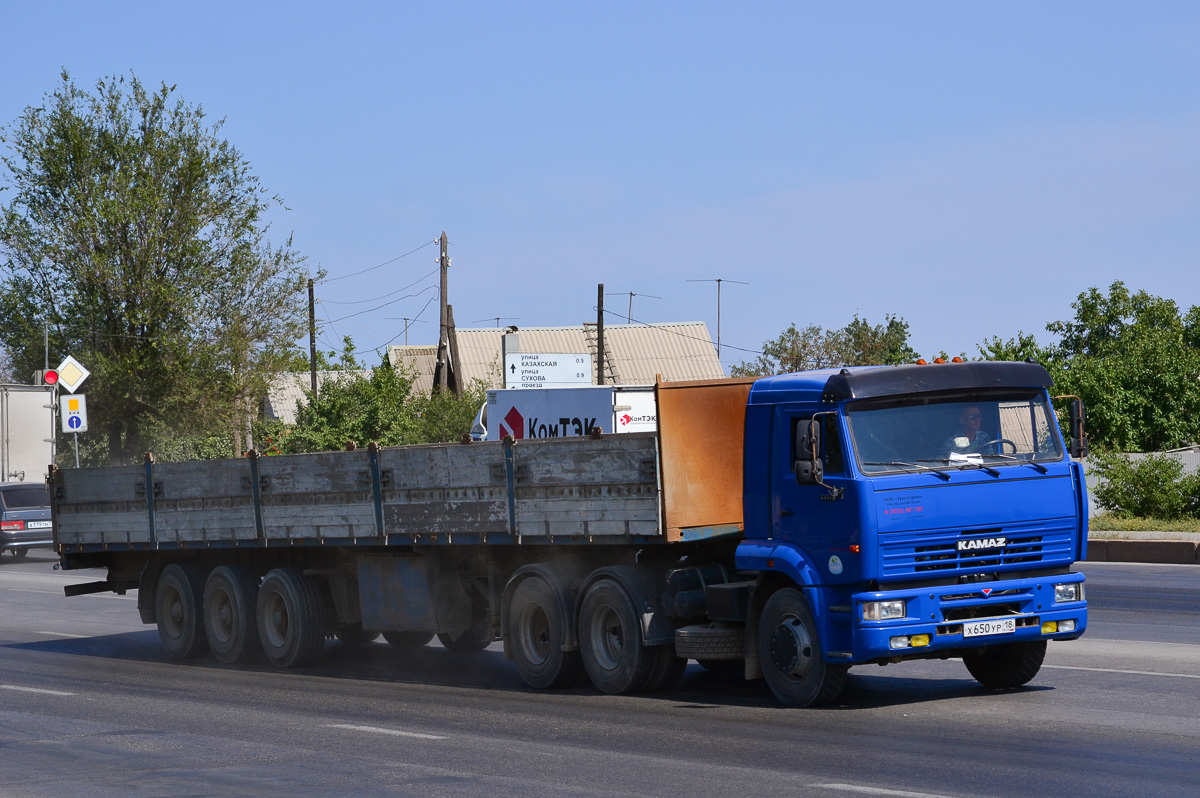 Волгоградская область, № Х 650 УР 18 — КамАЗ-65116 [651160]