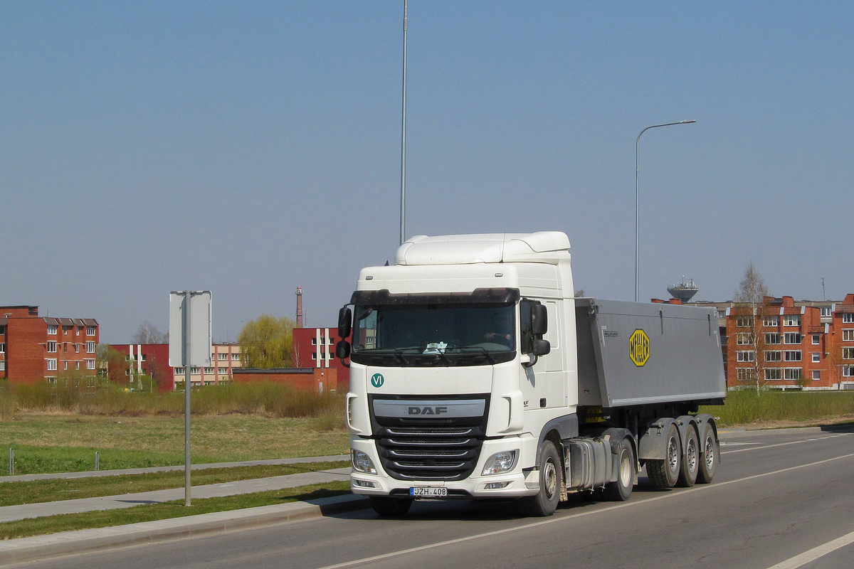 Литва, № JZH 408 — DAF XF Euro6 FT