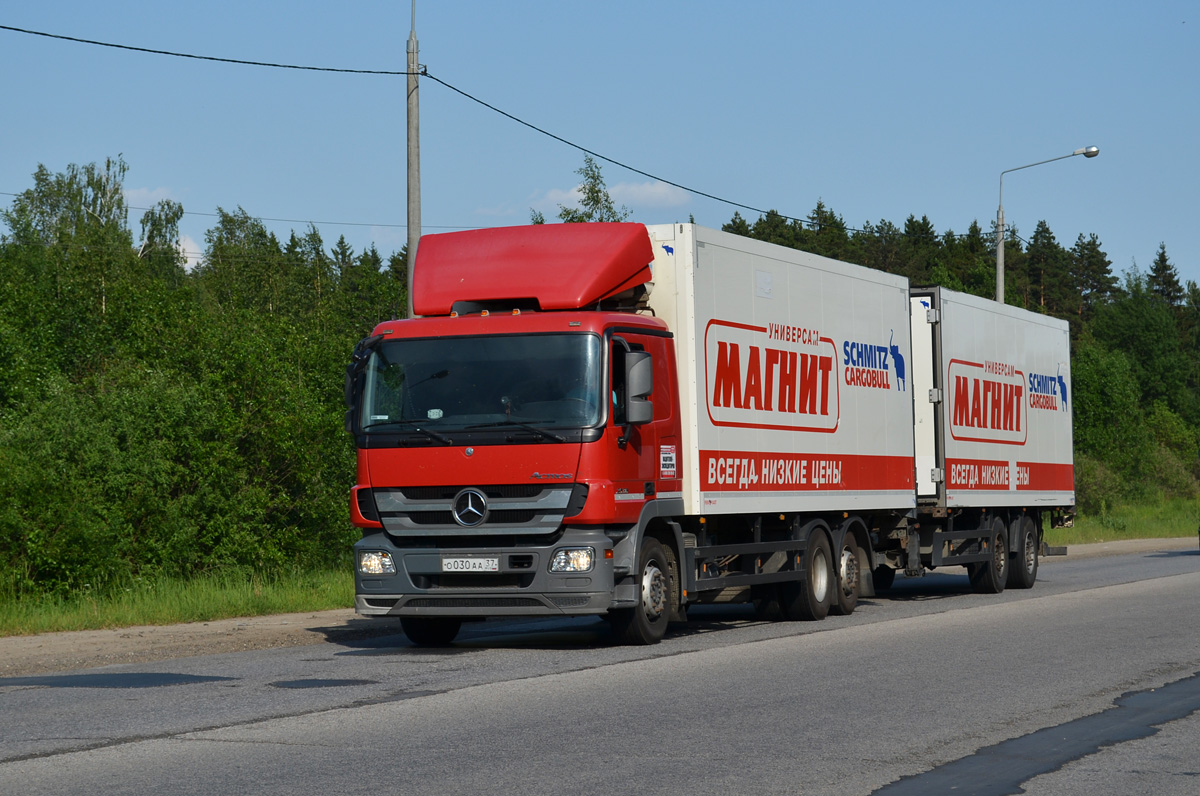 Тульская область, № О 030 АА 37 — Mercedes-Benz Actros ('2009) 2536