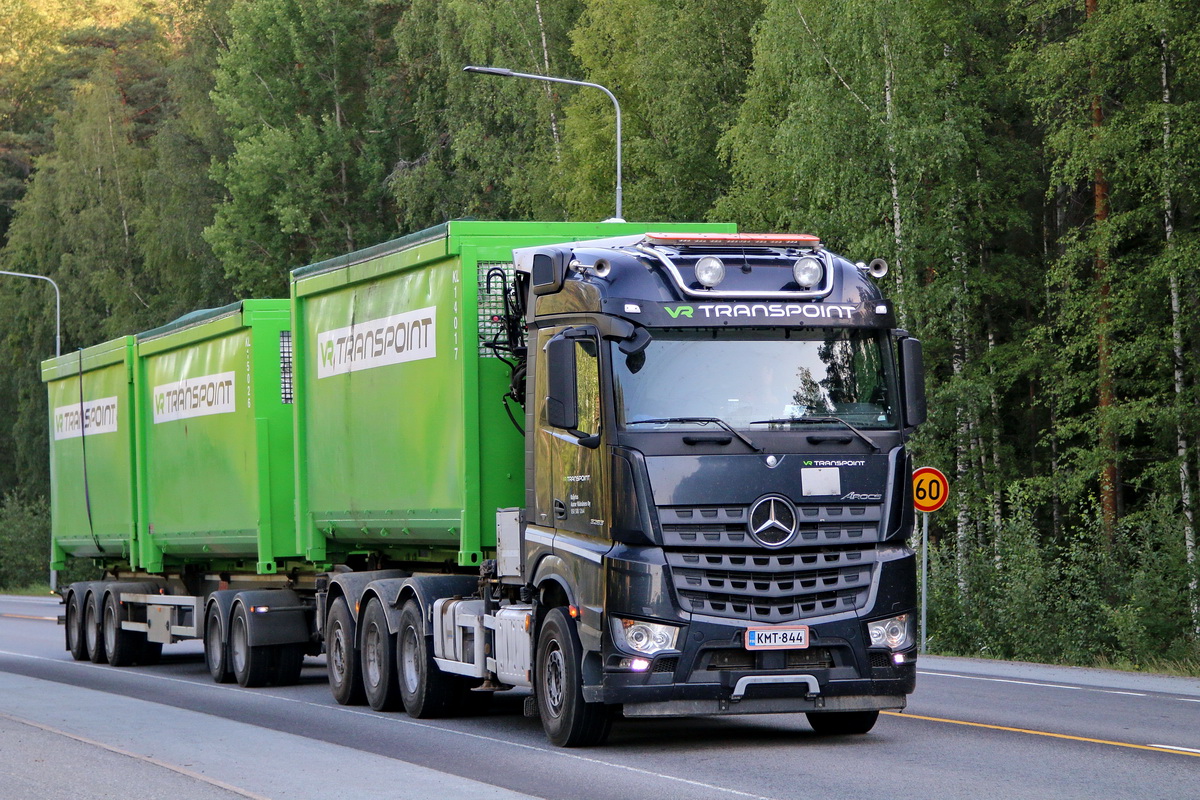 Финляндия, № KMT-844 — Mercedes-Benz Arocs (общ.м)