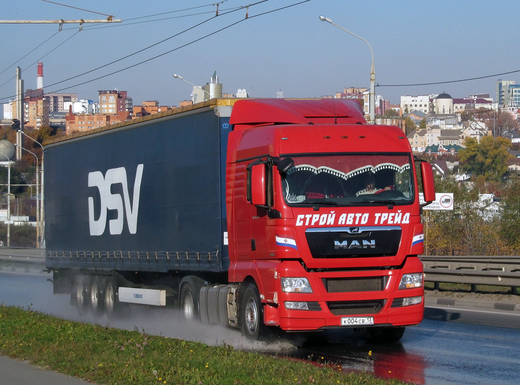 Мордовия, № К 004 СВ 13 — MAN TGX ('2007) 18.480