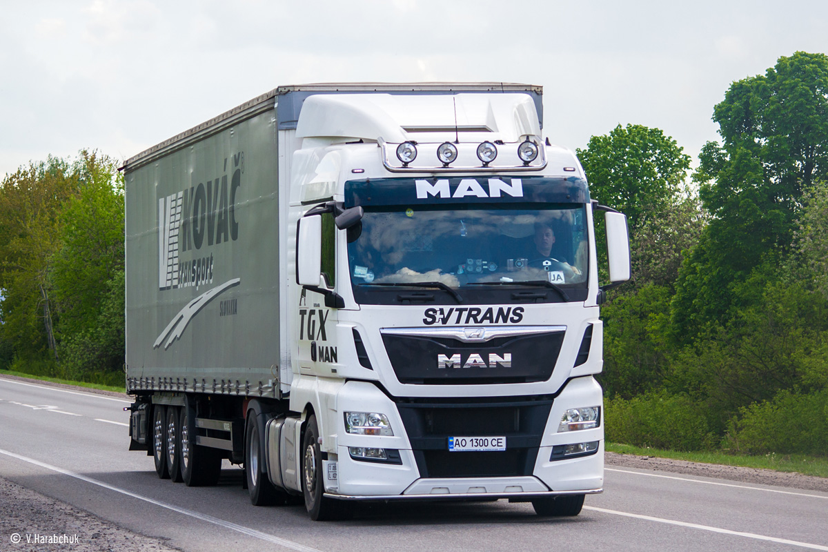 Закарпатская область, № АО 1300 СЕ — MAN TGX ('2012) 18.480