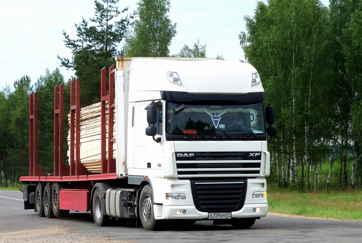 Смоленская область, № А 759 ЕМ 67 — DAF XF105 FT