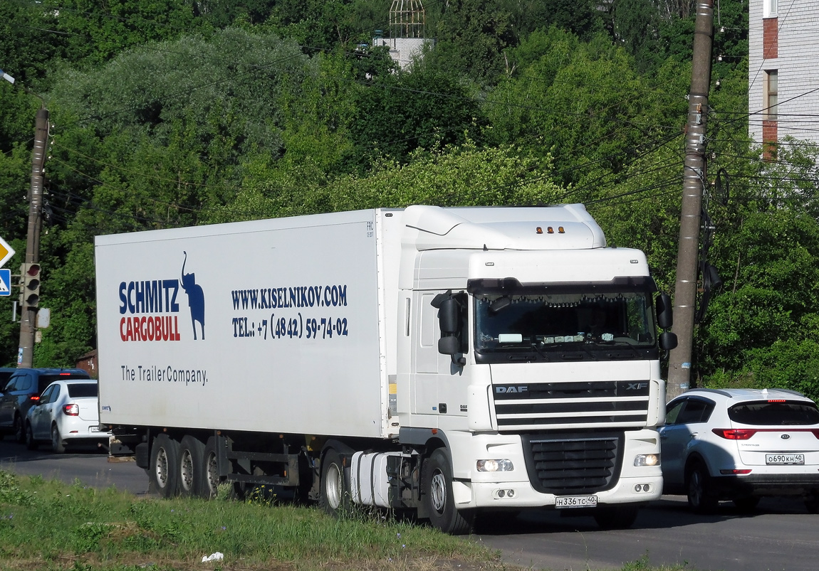 Калужская область, № Н 336 ТС 40 — DAF XF105 FT