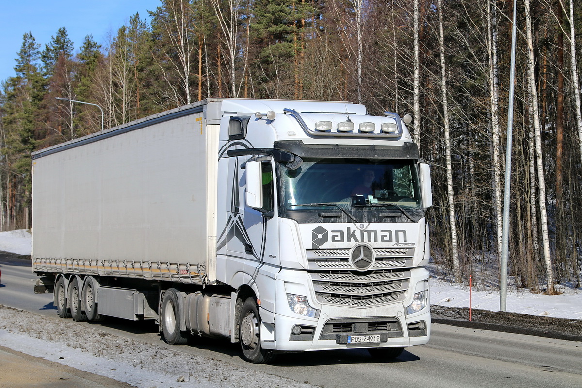 Польша, № POS 74919 — Mercedes-Benz Actros ('2011) 1845