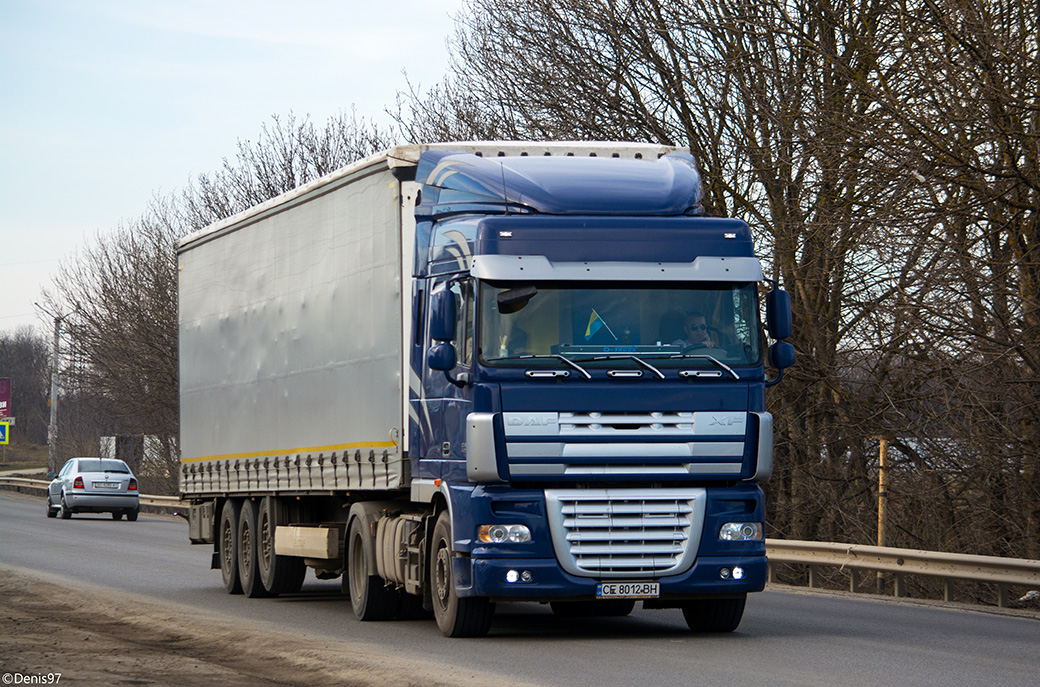 Черновицкая область, № СЕ 8012 ВН — DAF XF105 FT