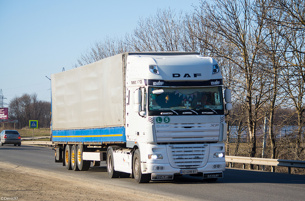 Закарпатская область, № АО 6288 ВІ — DAF XF105 FT