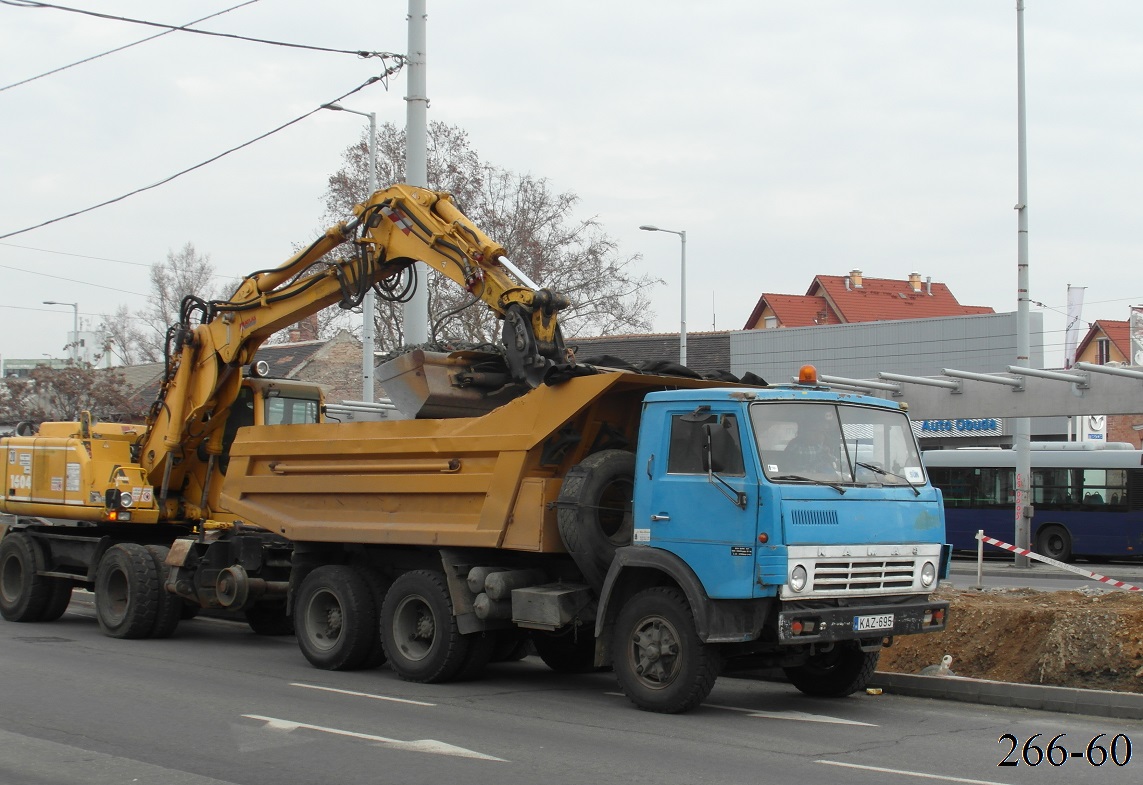 Венгрия, № KAZ-695 — КамАЗ-5511; Венгрия — Работы по строительству и реконструкции трамвайной сети в Будапеште