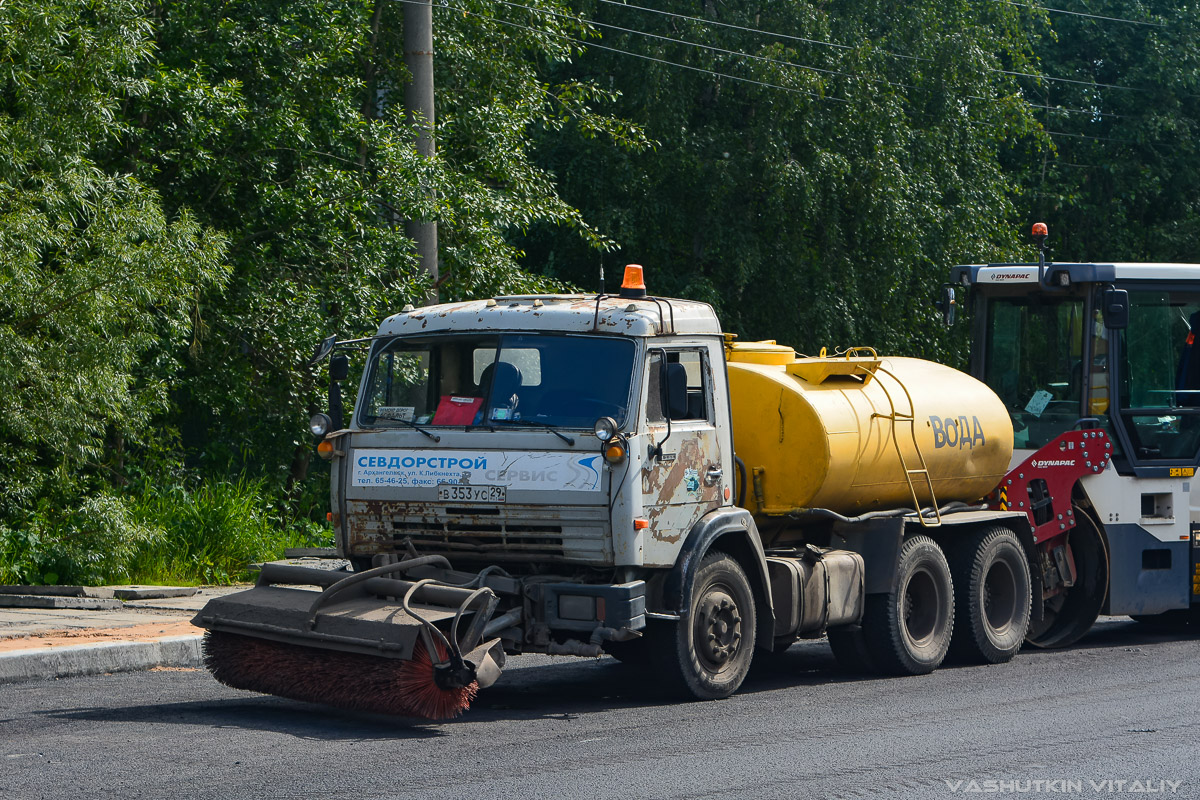 Архангельская область, № В 353 УС 29 — КамАЗ-55111-02 [55111C]