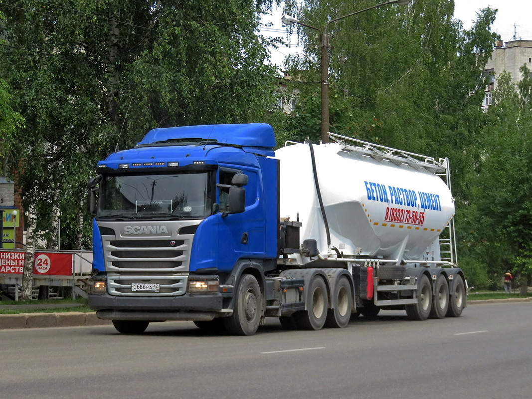 Кировская область, № С 686 РА 43 — Scania ('2013) G400