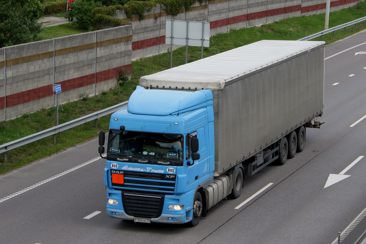 Калининградская область, № Р 104 МЕ 39 — DAF XF105 FT