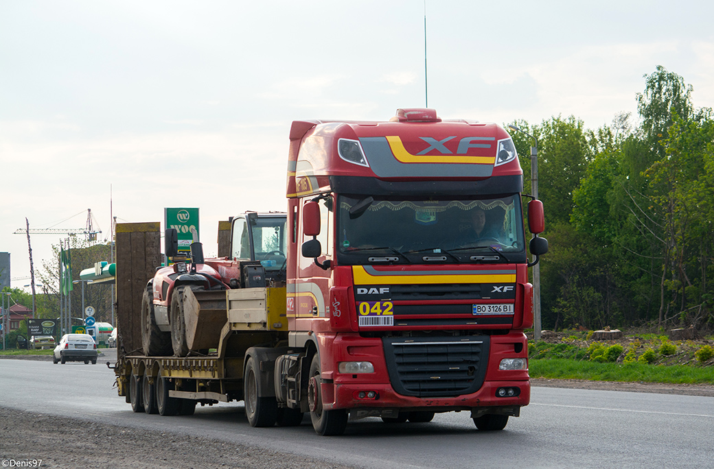 Тернопольская область, № ВО 3126 ВІ — DAF XF105 FT