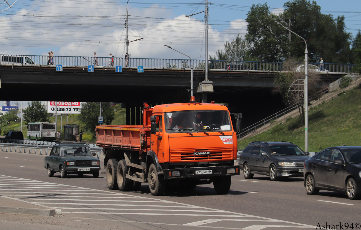 Красноярский край, № А 718 МР 124 — КамАЗ-65115-15 [65115R]