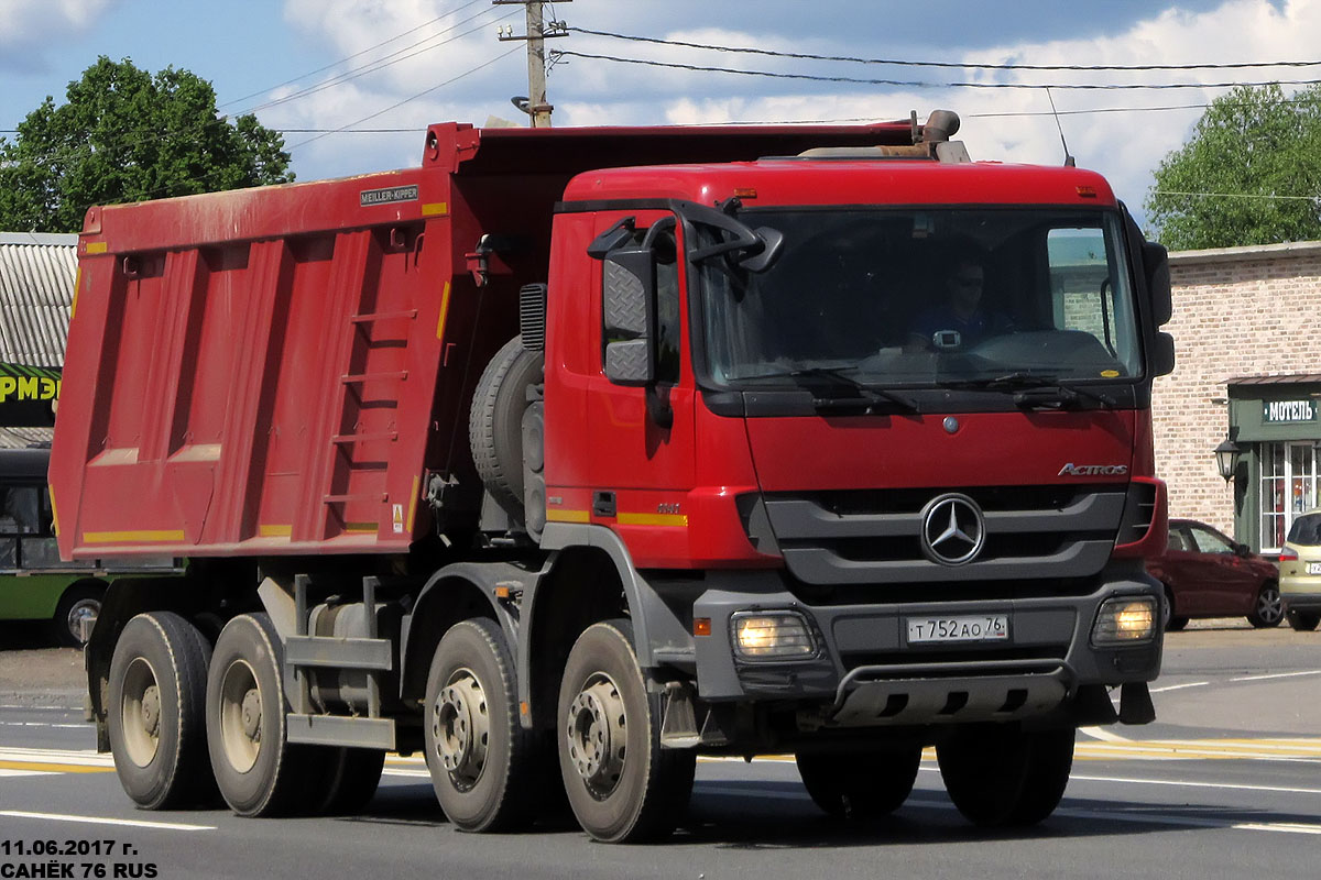 Ярославская область, № Т 752 АО 76 — Mercedes-Benz Actros '09 4141 [Z9M]