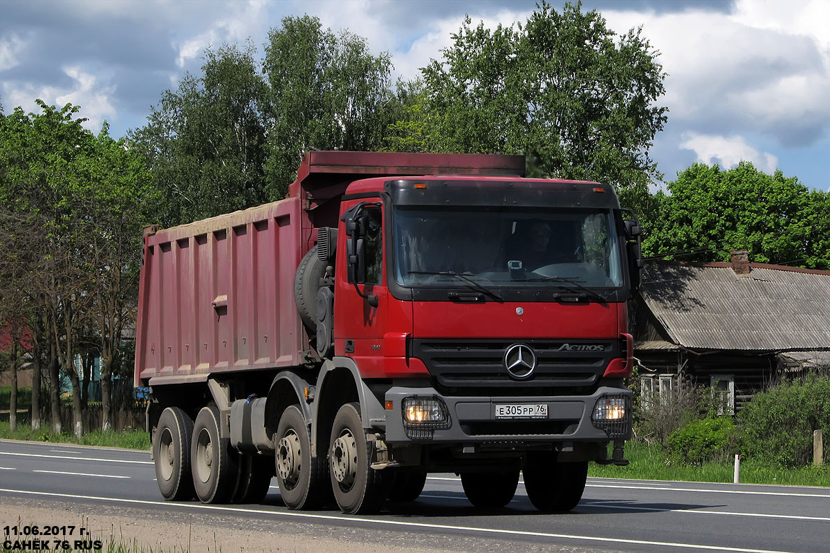 Ярославская область, № Е 305 РР 76 — Mercedes-Benz Actros ('2003) 4141