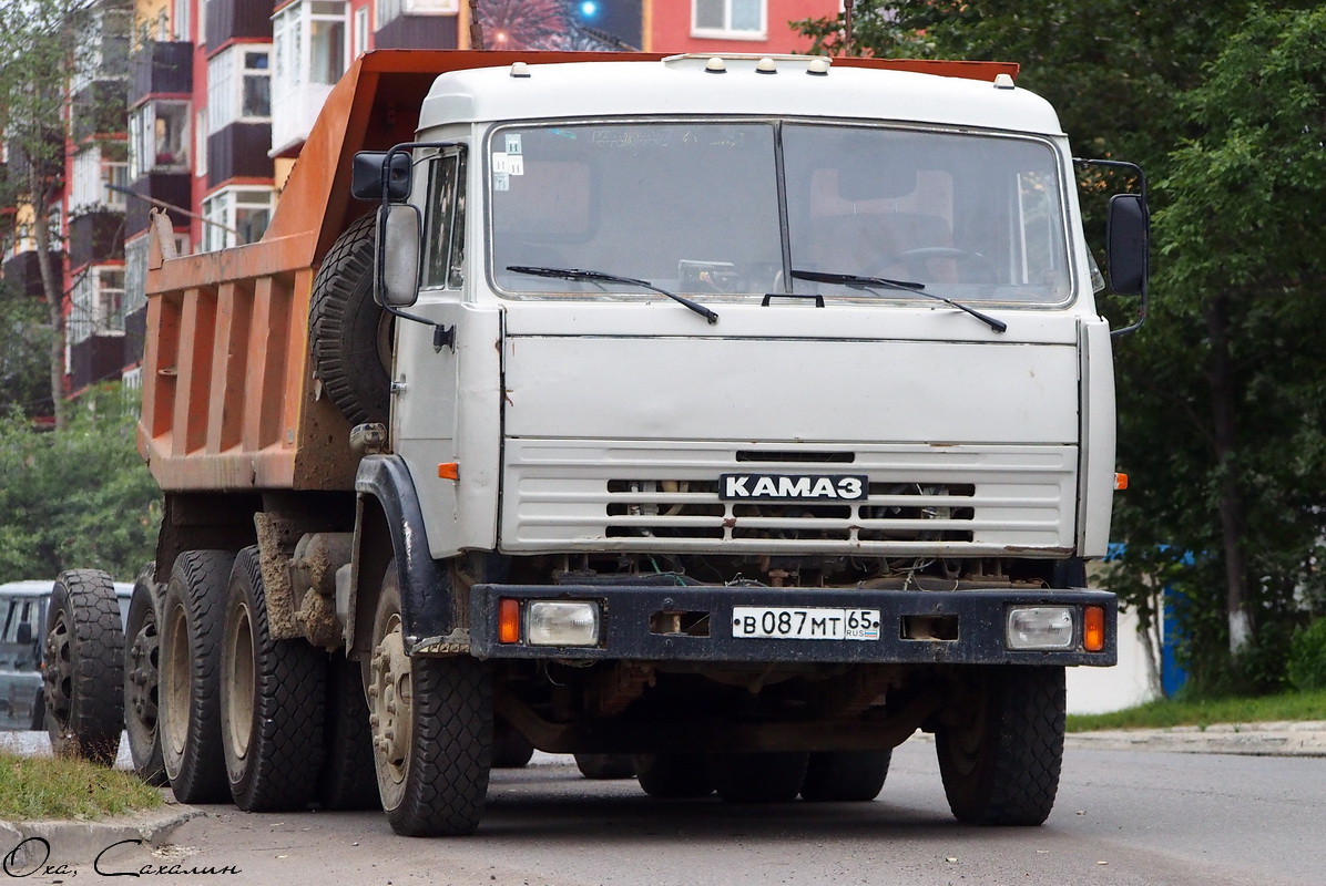 Сахалинская область, № В 087 МТ 65 — КамАЗ-55111-02 [55111C]