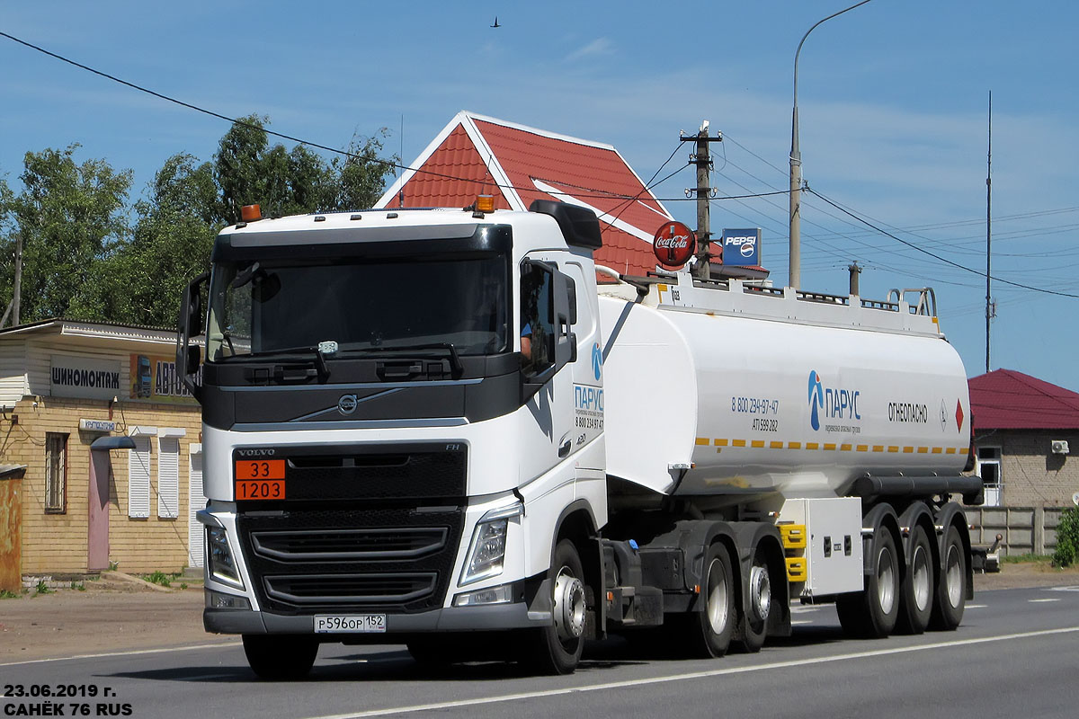 Нижегородская область, № Р 596 ОР 152 — Volvo ('2012) FH.420