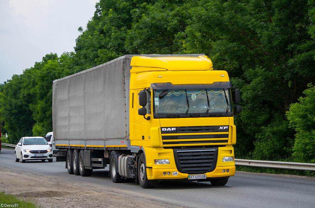 Ивано-Франковская область, № АТ 4205 ВВ — DAF XF105 FT