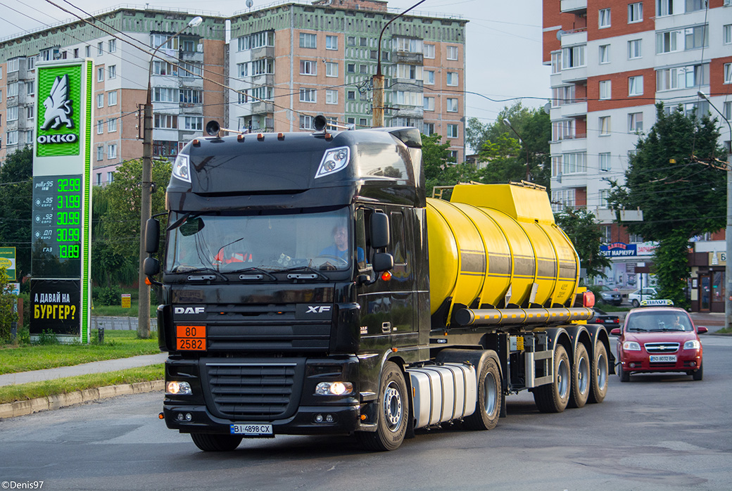 Полтавская область, № ВІ 4898 СХ — DAF XF105 FT