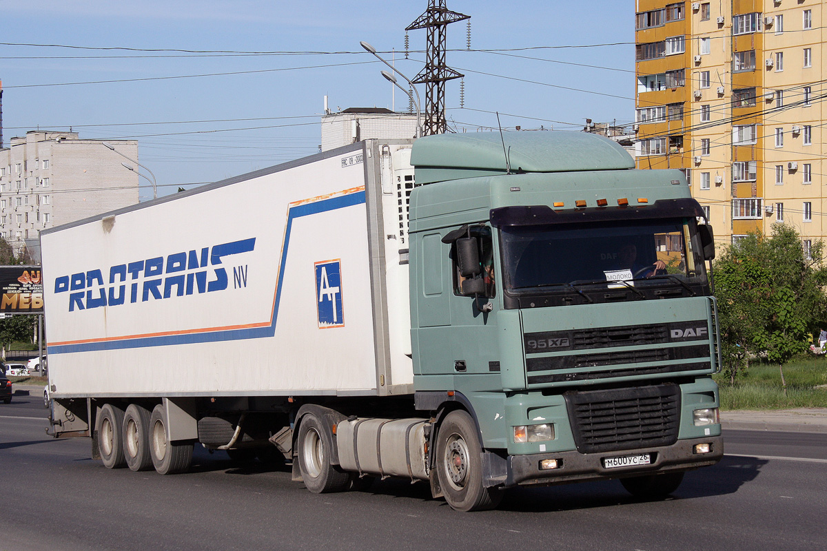 Ставропольский край, № М 600 УС 26 — DAF 95XF FT