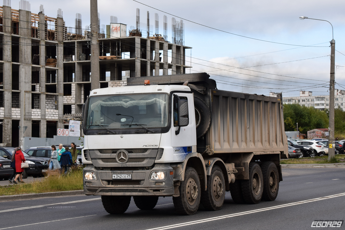 Архангельская область, № К 342 СЕ 29 — Mercedes-Benz Actros ('2009) 4144