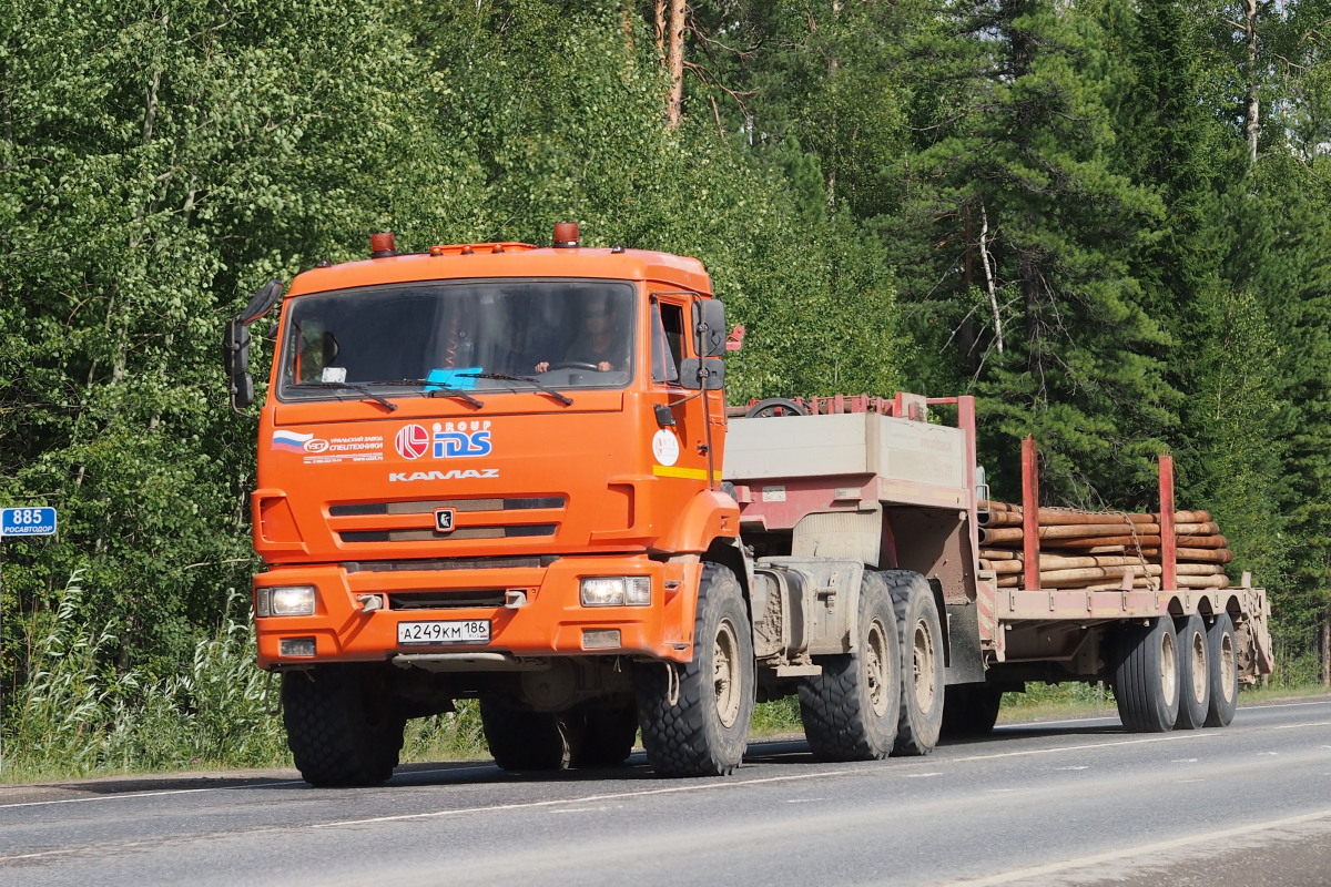 Ханты-Мансийский автоном.округ, № А 249 КМ 186 — КамАЗ-53504-46