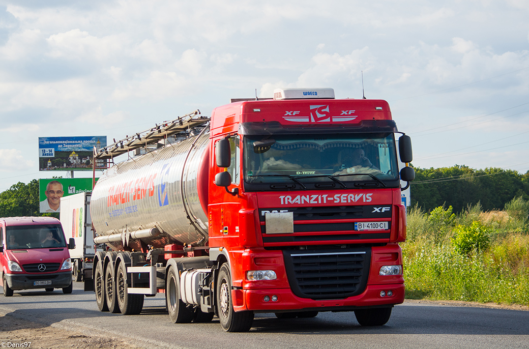 Полтавская область, № ВІ 4100 СІ — DAF XF105 FT