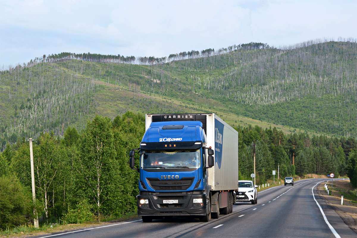 Иркутская область, № Р 834 ТМ 750 — IVECO Stralis ('2012)