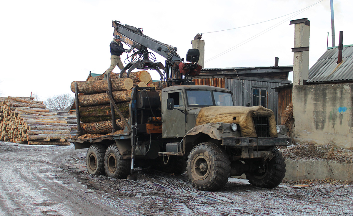 Приморский край, № (25) Б/Н 0058 — КрАЗ-255 (общая модель); Приморский край — Автомобили без номеров