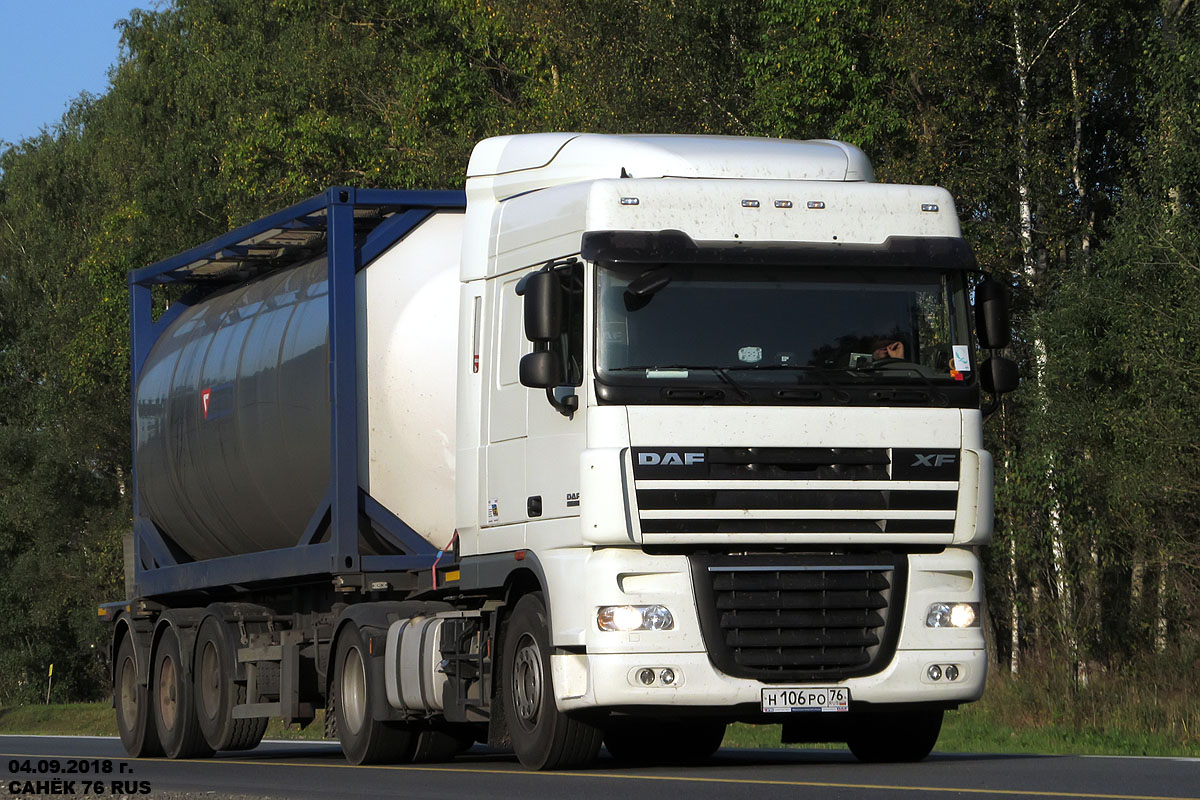 Ярославская область, № Н 106 РО 76 — DAF XF105 FT