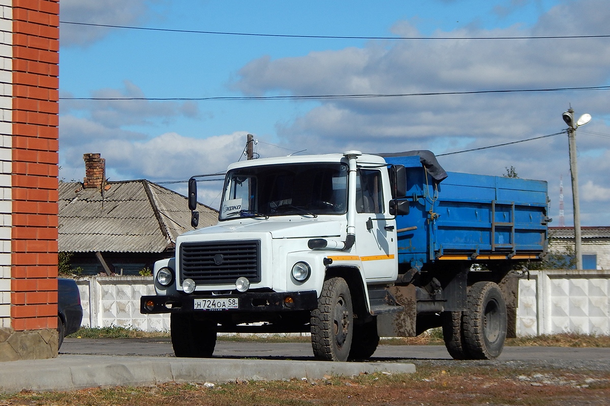 Белгородская область, № Н 724 ОА 58 — ГАЗ-3309