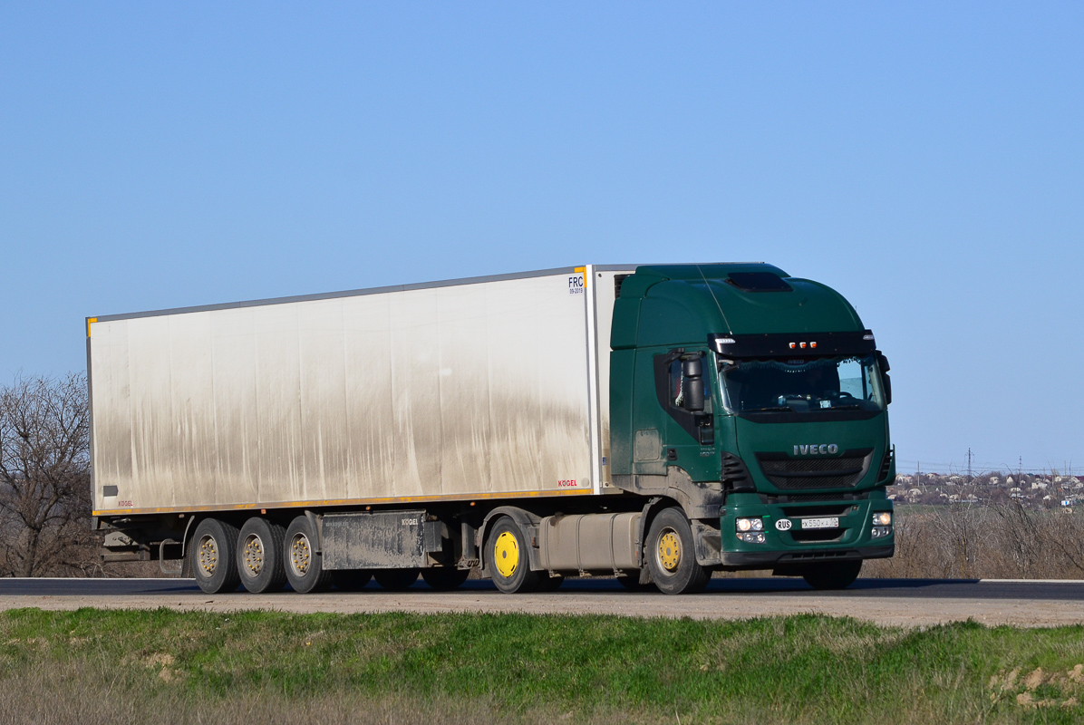 Московская область, № Х 550 КА 50 — IVECO Stralis ('2012) 450