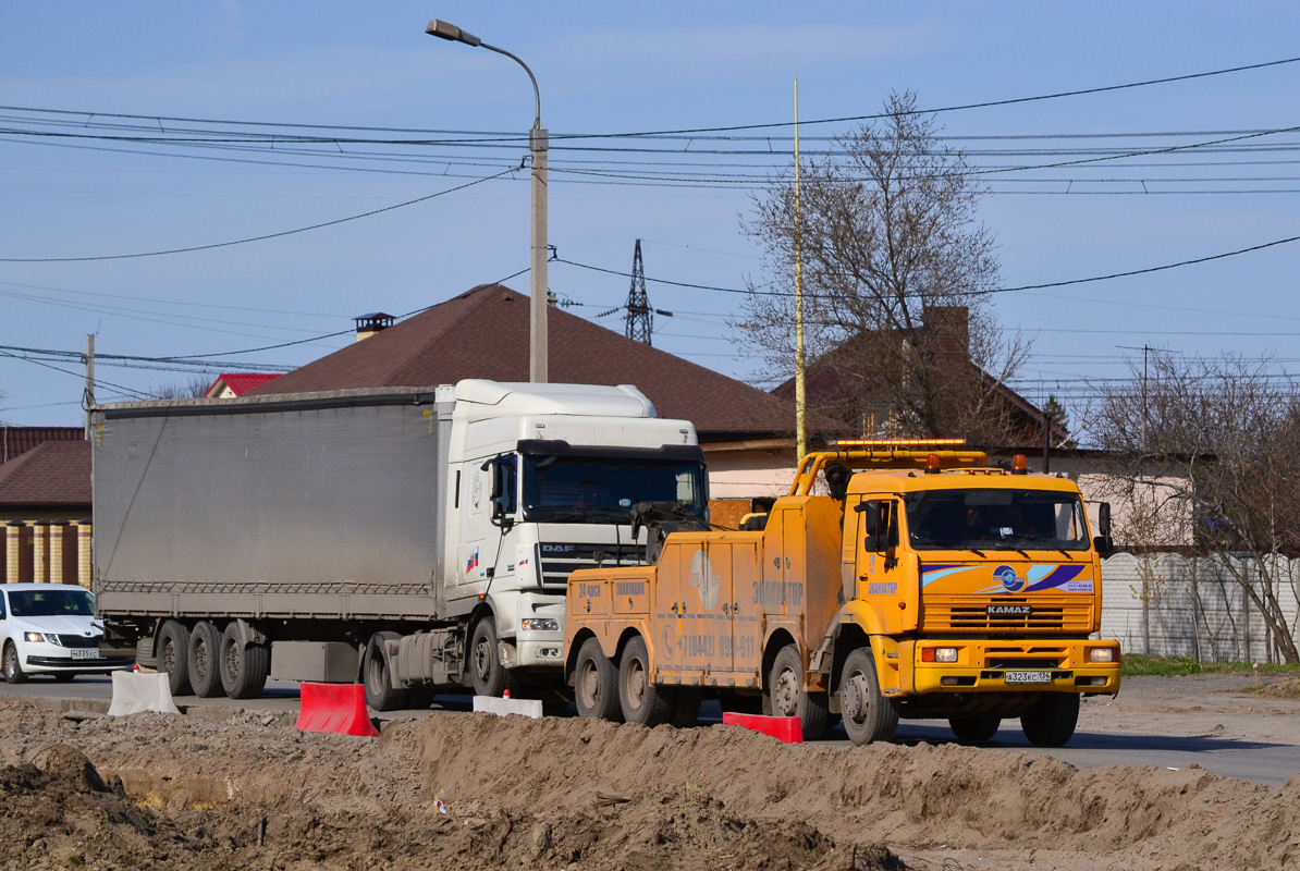 Волгоградская область, № А 323 КС 134 — КамАЗ-65201-63