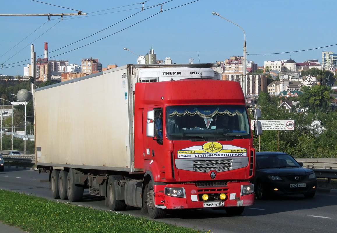 Московская область, № Р 668 ОУ 190 — Renault Premium ('2006)