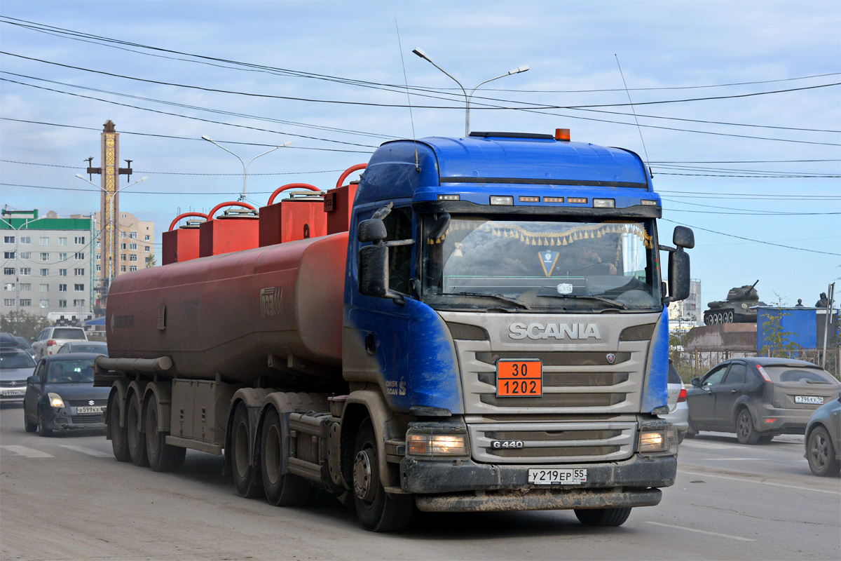 Омская область, № У 219 ЕР 55 — Scania ('2013) G440