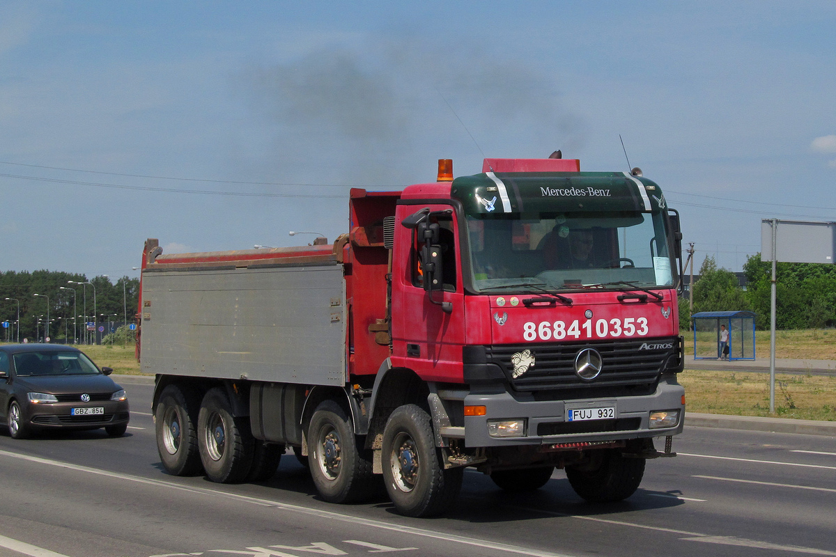 Литва, № FUJ 932 — Mercedes-Benz Actros ('1997) 4140