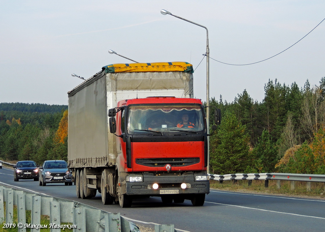 Рязанская область, № Н 819 РУ 62 — Renault Premium ('1996)