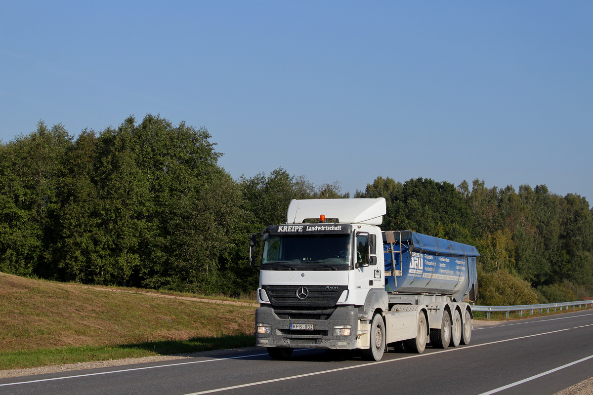 Литва, № KFS 033 — Mercedes-Benz Axor 1843