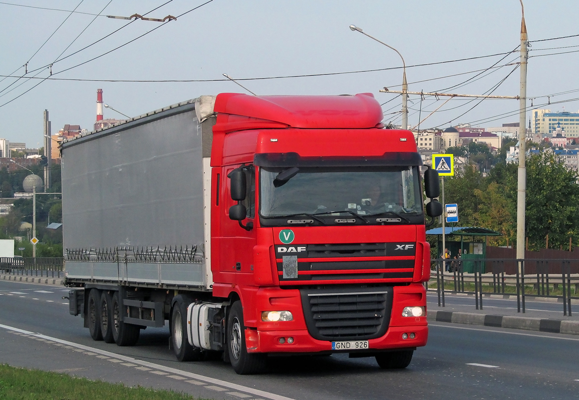 Литва, № GND 926 — DAF XF105 FT