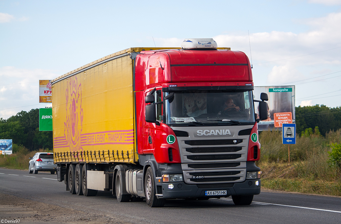 Харьковская область, № АХ 6751 НК — Scania ('2009) R480