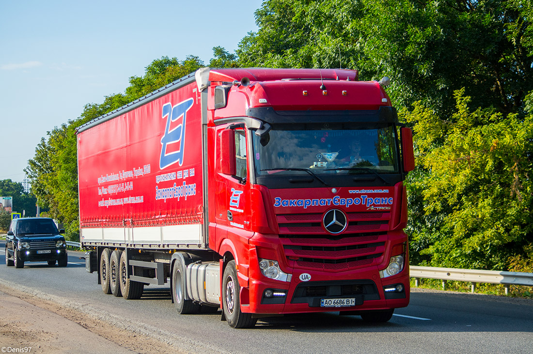 Закарпатская область, № 53 — Mercedes-Benz Actros ('2011) 1845