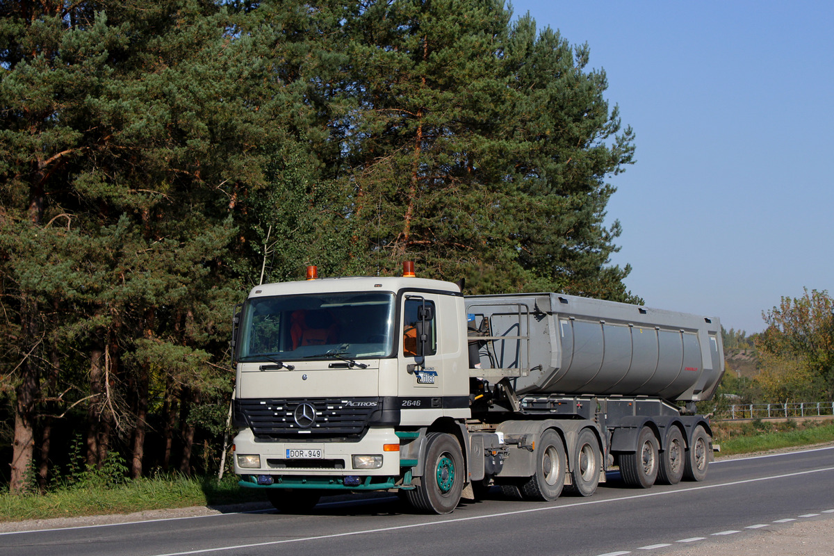 Литва, № DOR 949 — Mercedes-Benz Actros ('1997)